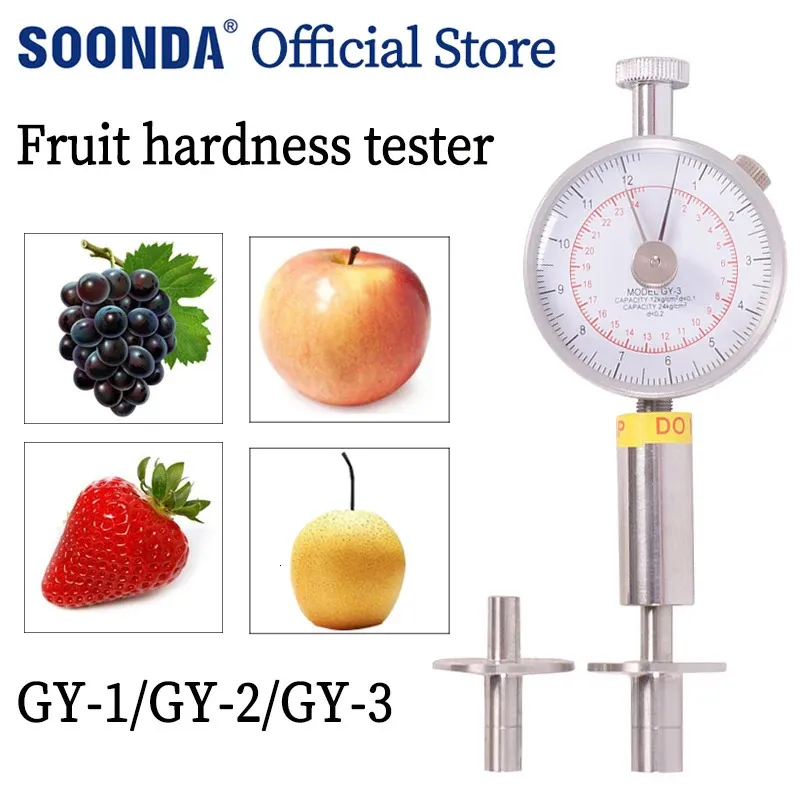Bärbar pekarfrukthårdhetstestare GY-3 Fruktpenetrometer för äpplen Päron Gruvor Oranger GY-2 GY-1 Fruit Sclerometer 231229