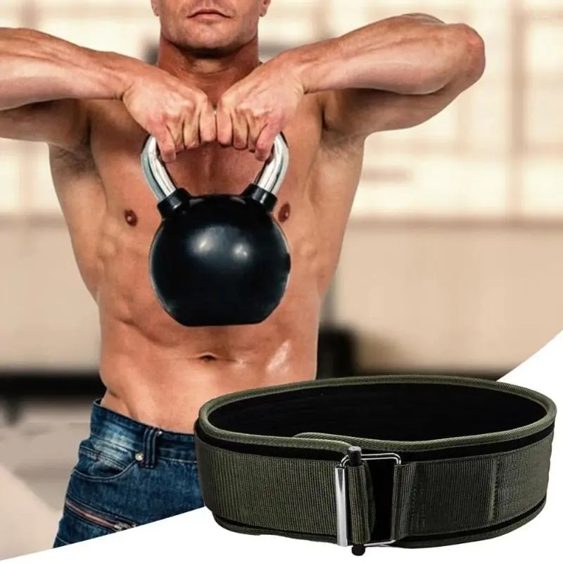 Coloque a cintura Protection Belt Sports Sports Ajuste o levantamento de peso de travamento rápido para homens mulheres com levantamento terra lombar