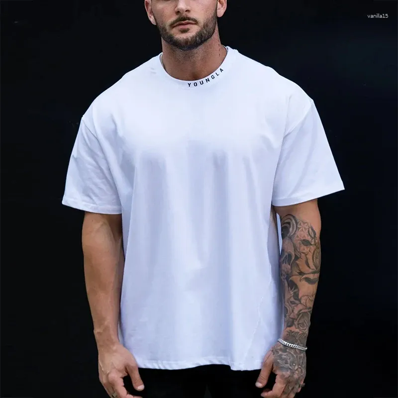 Herren-T-Shirts, kurzärmelig, Rundhalsausschnitt, T-Shirts für Männer, Frühlingsmode, lockere Pullover-Oberteile, Sommer-Baumwollhemd, Streetwear, stilvolle T-Shirts