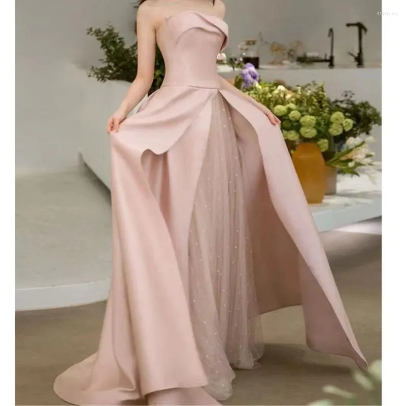 فساتين الحفلات Muloong Sweep Sweep Train Train Women Women Elegant and Pretty Fudy Dress