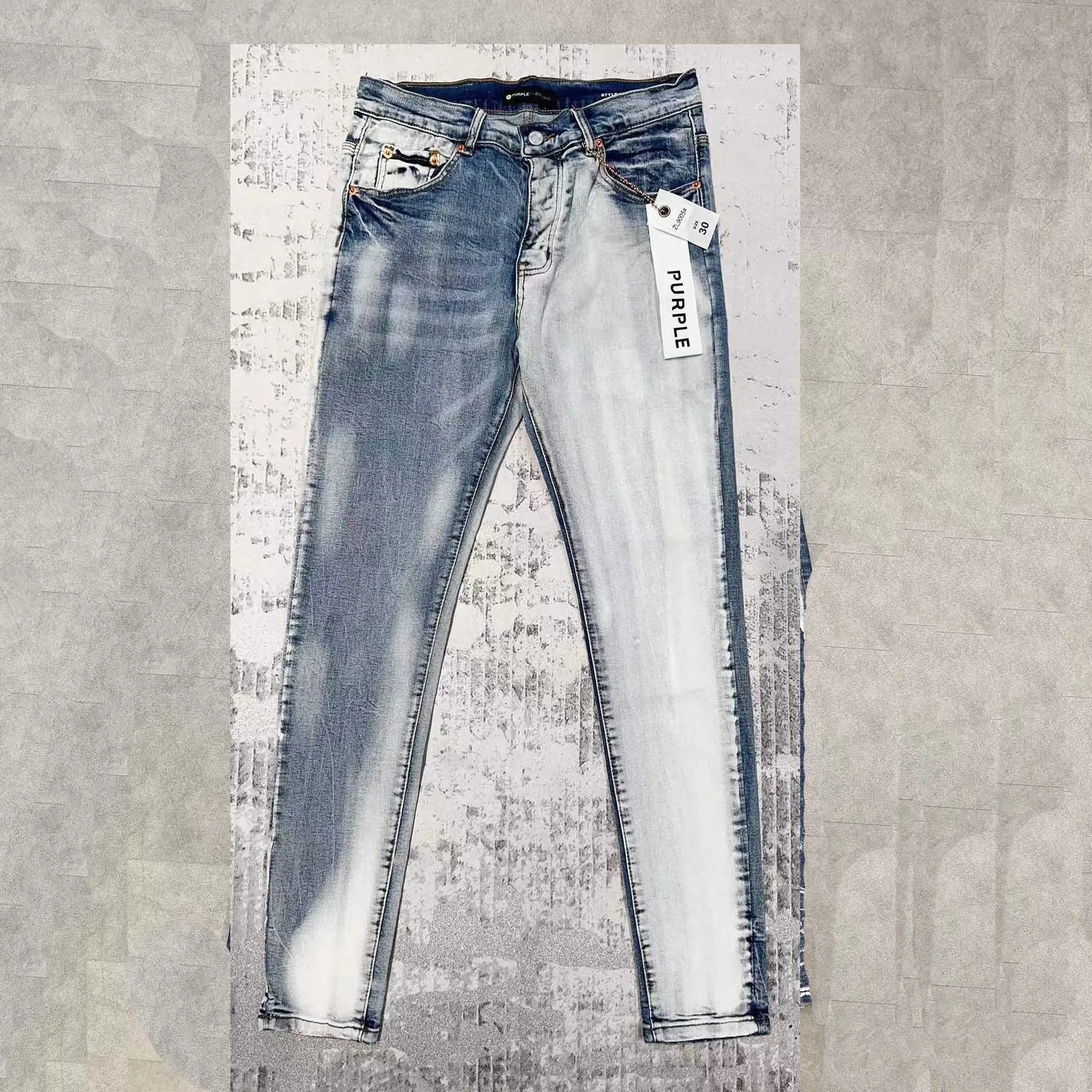 2024Designer Mens fioletowe dżinsy na męskie spodnie dżinsowe moda damska fioletowa marka