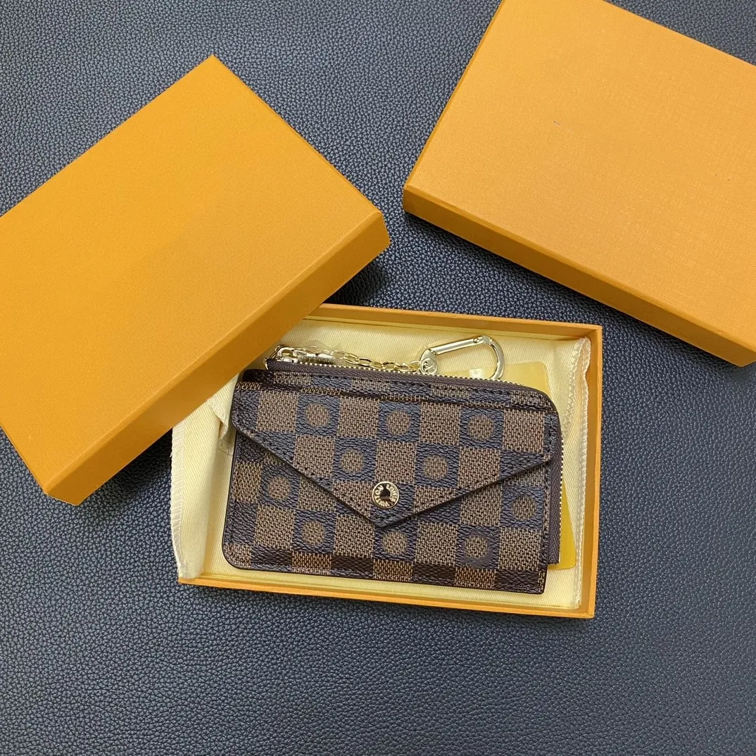 wallet card designer Card luxury Purse Mini Wallet cardholder mens wallet Coin Purse bag designers women Wallets Key Pocket Interior Slot Card Holders mens With box