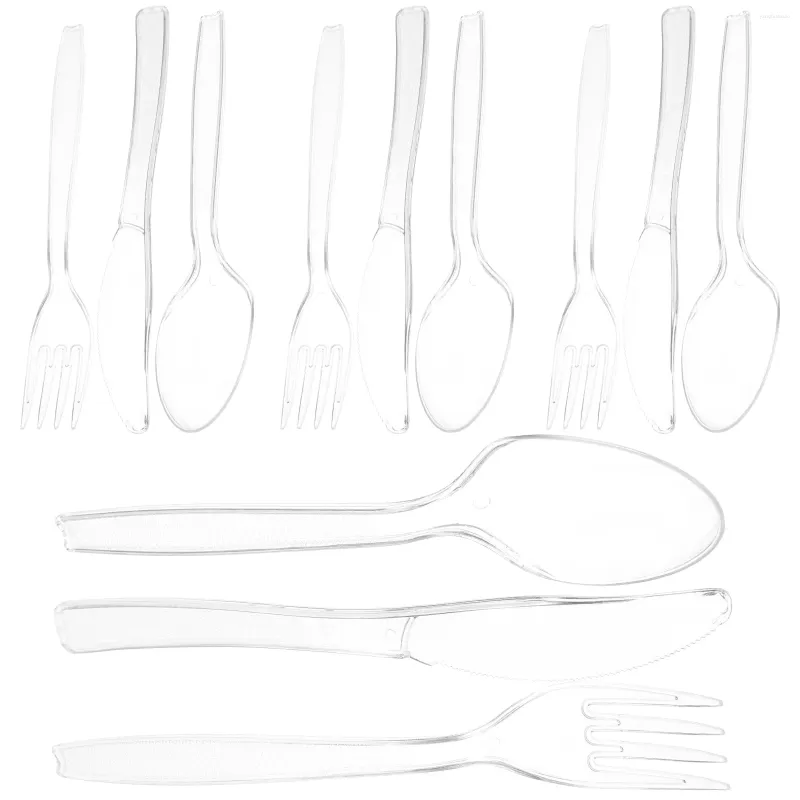 Forks Dessert Tablewares Disposable Knife Fork Spoon Serving Utensils Decorative Cutlery Kit