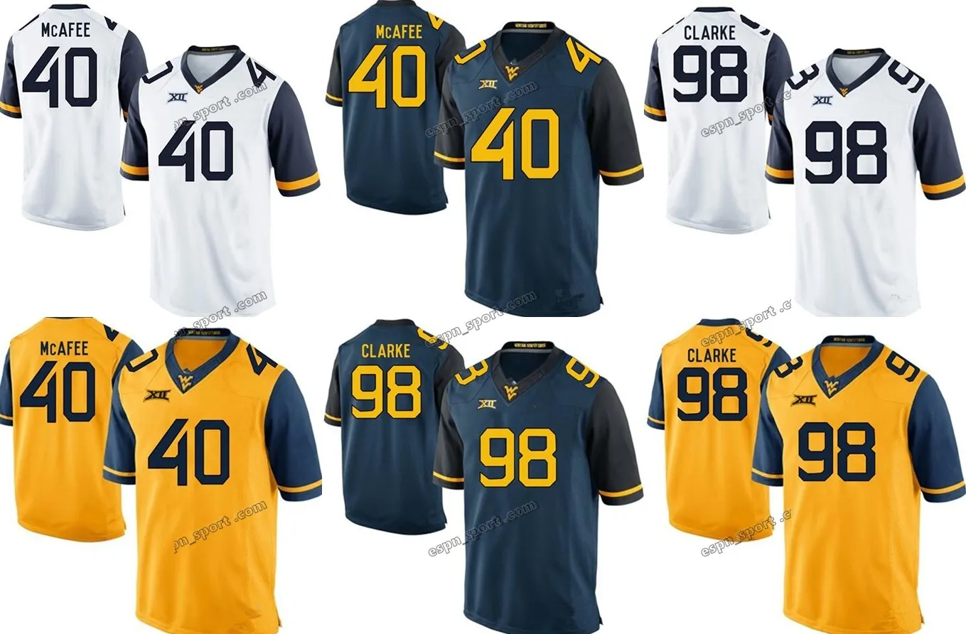 West Virginia Mountaineers College Football Jerseys From