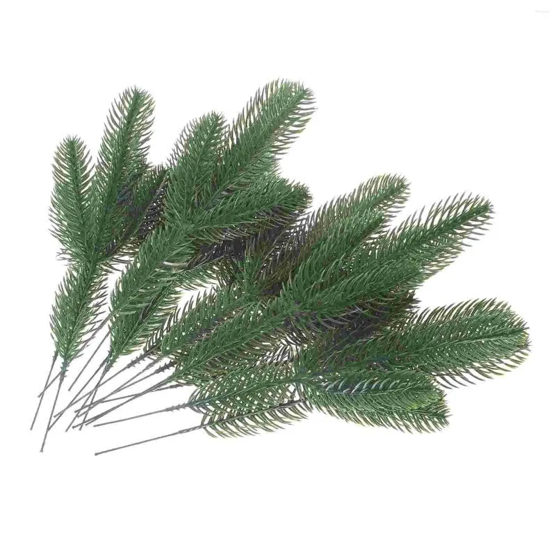 Decorative Flowers Simulated Pine Needle Stem Faux Needles Stems Plants Fake Greenery Green Plant Flower Arrangement