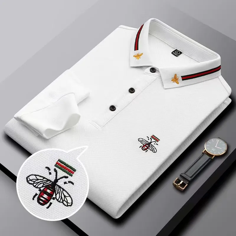 Polo brodé haut de gamme pour hommes, T-shirt décontracté, haut de gamme, Paul Bee, pour jeunes moyens, nouvelle collection automne 2023