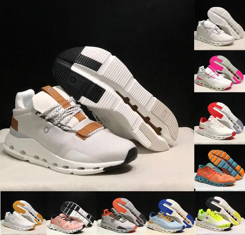 Nova White Pearl sur Cloud Mans Womans Nova Form Federer Tennis Chaussures de course Homme Shock S Baskets Hommes Femmes Designer Chaussures Femme Leaf Pearl Federer