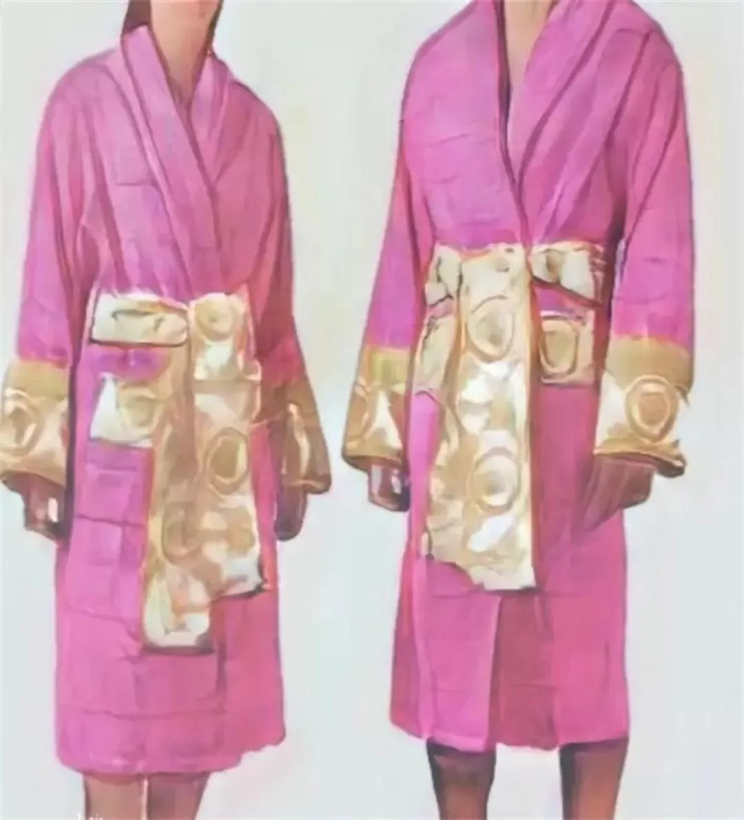 Designers Peignoir Vercace Robe Pyjamas de mode Hommes Femmes Lettre Jacquard Impression Barocco Imprimer Manches Col châle Ceinture de poche 2172509