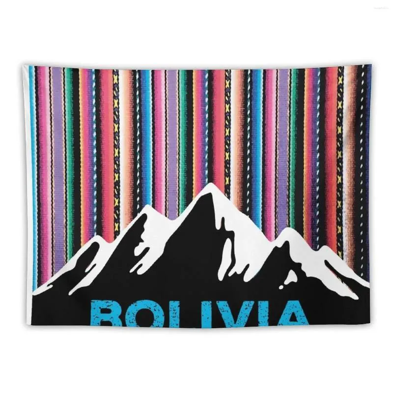 Tapissries andan bolivian berg och färgglada aguayo himmel tapestry sovrum dekoration