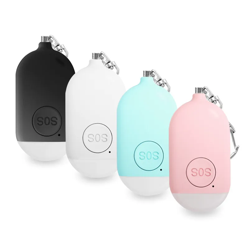 Alarme de sécurité personnelle pour femme, téléphone portable rechargeable, alarme personnelle extérieure, utilisation nocturne, décibels élevés, éclairage LED, alarme 130 dB, dissuade les méchants