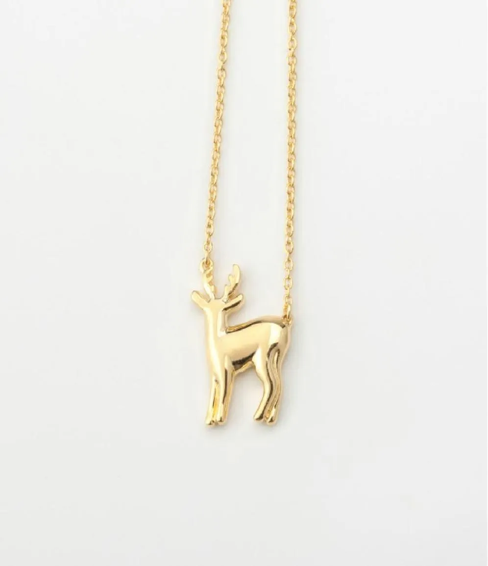 1 Sika cerf wapiti bois pendentif collier noël renne faon animal clavicule simple enfants 039s chanceux femme mère me9347593