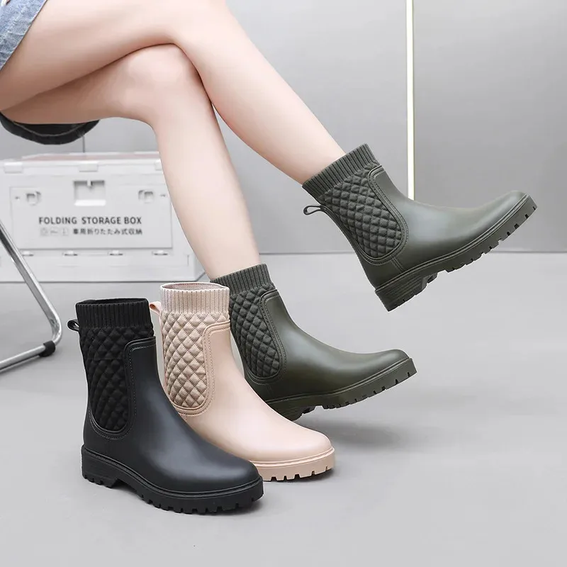 Mid calf rain clearance boots for women
