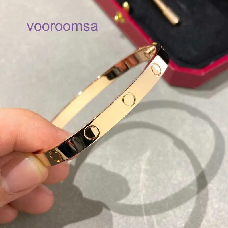 Fashion Bracelet Carter Ladies Rose Gold Silver Lady Bangle Fifth Generation Screwdriver Light Luxury Titanium Steel Net Red Non fa With Original Box Pan