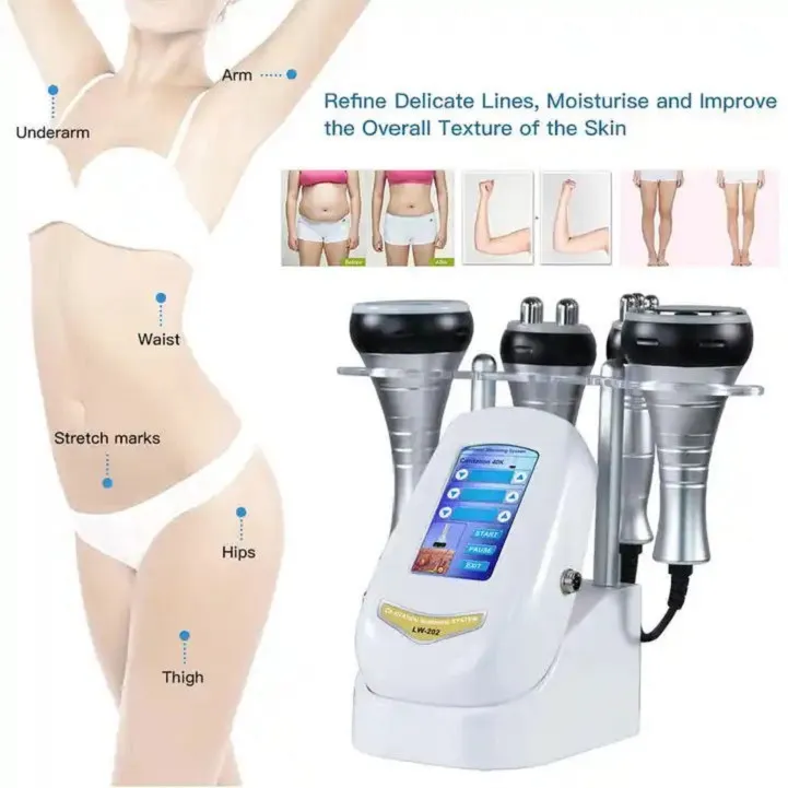 Mini Size 4 in 1 Ultrasonic 40k RF Slimming Machine Vacuum RF Frequency Liposuction Cavitation Device