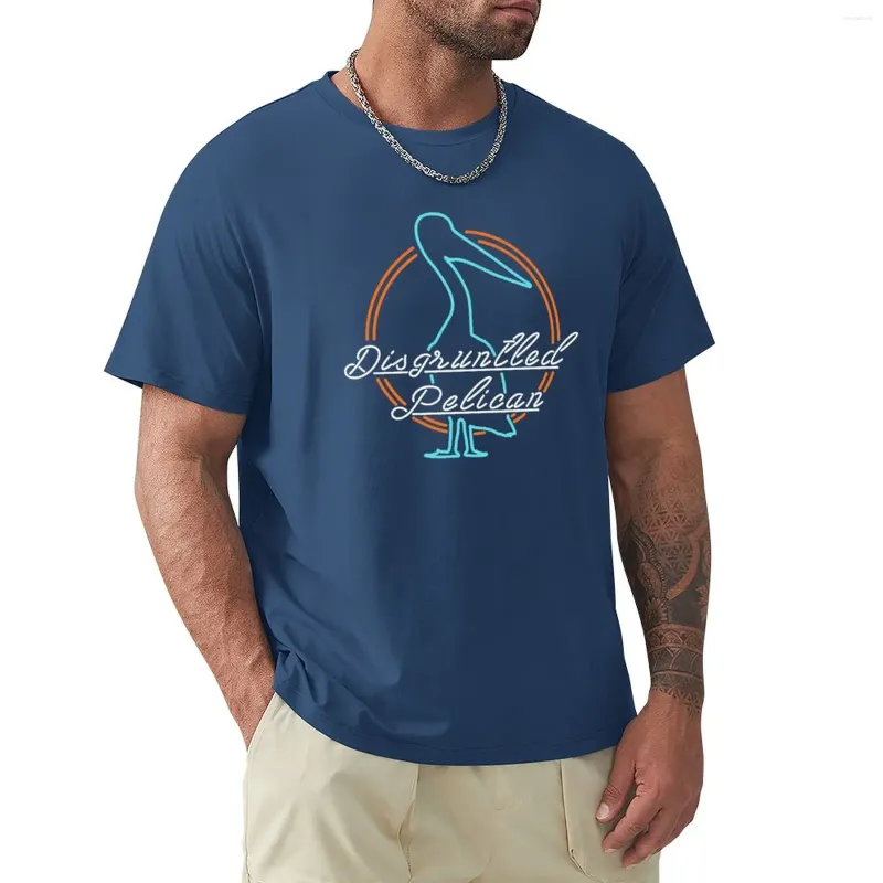 Mens T Shirts Disgruntled Pelican Retro T Shirt Heavyweight Animal