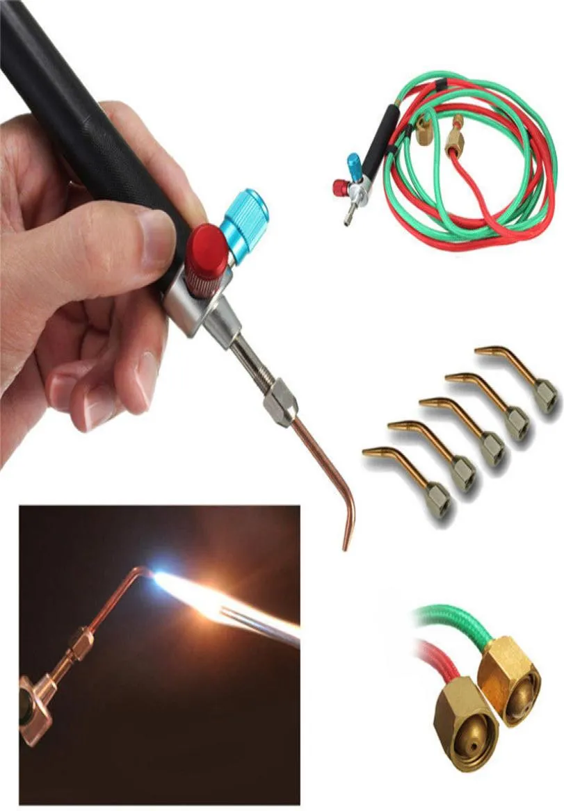 5 Tips In Box Micro Mini Gas Little Torch Welding Soldering Kit Copper And Aluminum Jewelry Repair Making Tools5830012