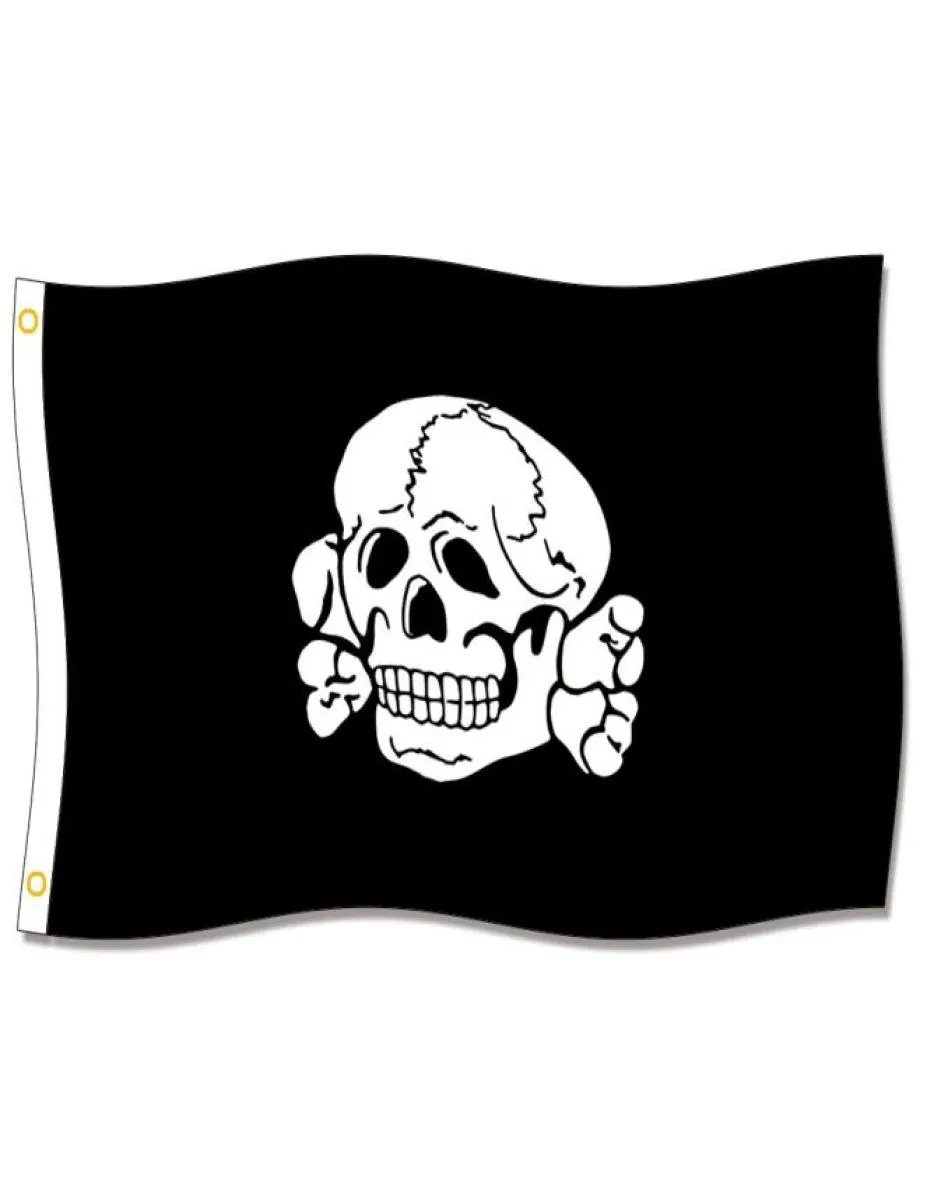 totenkopf fahne flags 3x5ft 150x90cmポリエステル印刷ファンぶら下がっている旗を掲げてブラスグロメット9253948