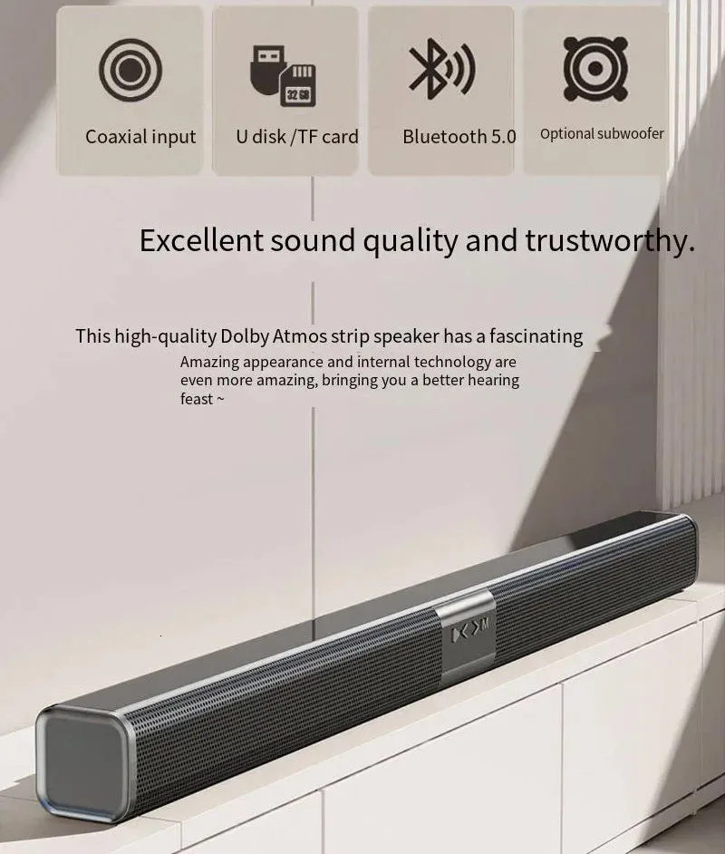 FlinQ Alles-in-één Soundbar met Subwoofer | Ledenvoordeel - ONS Ledenvoordeel