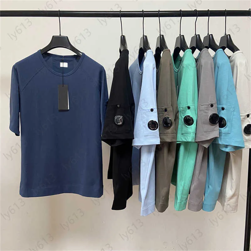 Summer Mens Tshirts Designer Tshirt Men Tops Korean Version Tide of the Street Couple Cp Companies Solid Color Casual Round Neck Cotton Shor