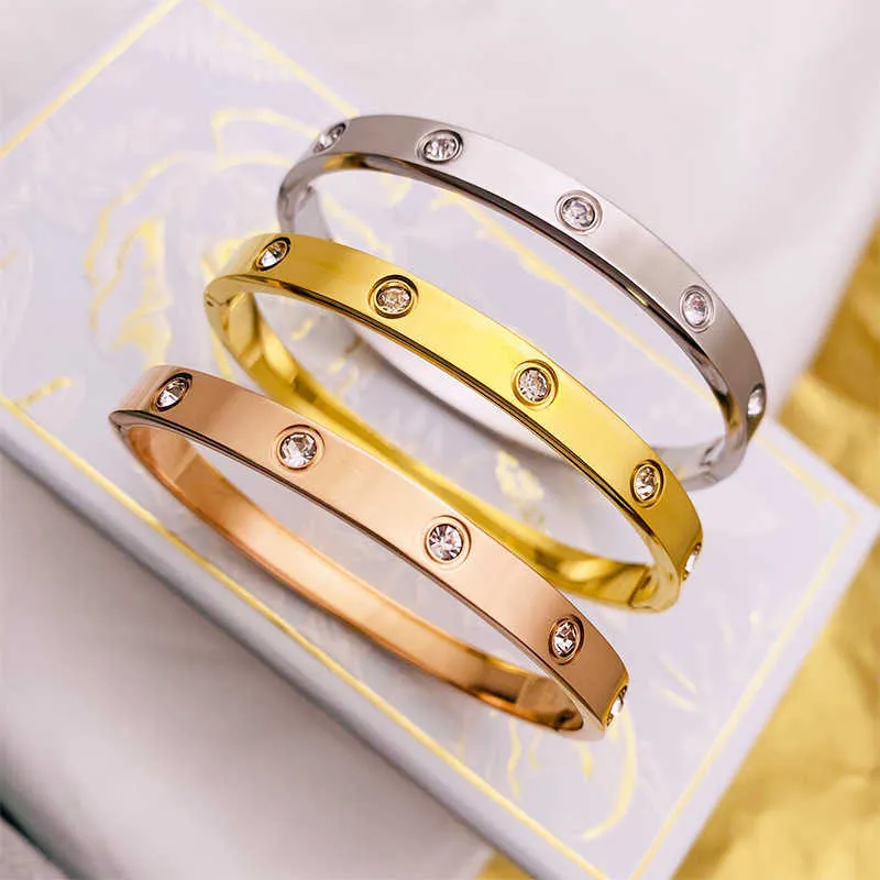 Дизайнерский браслет с винтом, модные роскошные ювелирные изделия, оригинальный модный браслет из 18-каратного золота с бриллиантами для женщин и мужчин, браслеты для ногтей, серебряный ювелирный браслет NOVZ