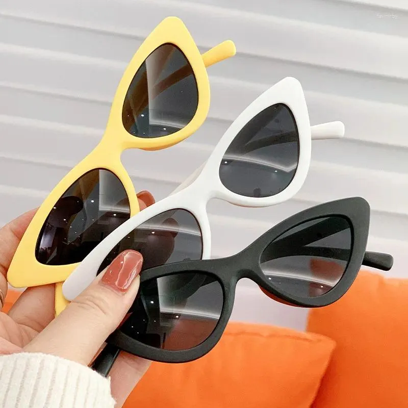 Lunettes de soleil mode été plage enfants oeil de chat pour enfants petit Triangle pare-soleil lunettes garçons filles mignon bébé