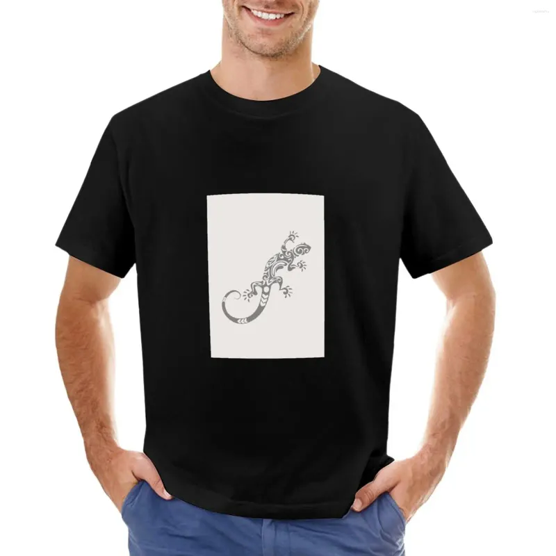 Regatas masculinas cinza gecko lagarto forma bastante minimalista camiseta vintage camiseta plus size