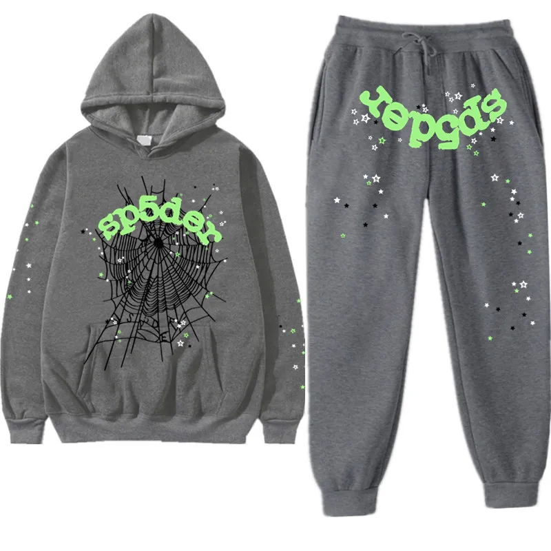 Sp5der 555555 I Heart hoodie pants スラックス Tracksuit Mens 555 Hoodies Spider Hoodie Sp5der Hoodie track