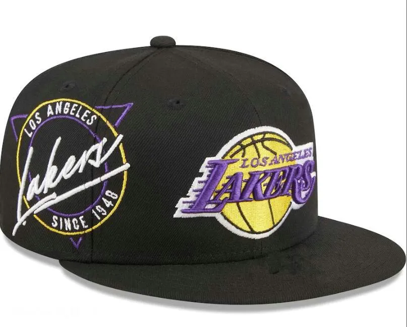 2024 Los Angeles American Basketball Lakers na temporada Torneio Campeões Snapback Chapéus Equipes Luxo Casquette Chapéu Esportivo Strapback Snap Back Cap A6