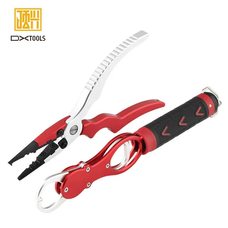 High Quality Aluminum Fishing Tackle Hook Recover Cutter Line Split Ring  Tool Alloy Pliers Grip Set From Hebe927, $26.06