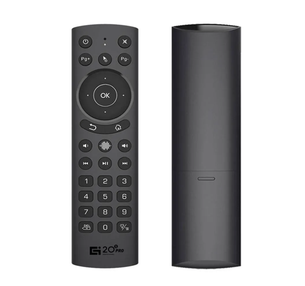 G20S Pro Voice Pilot Control Podświetl się podświetlenie Myszy Smart Air Gyroscope IR Uczenie Asystent Google dla X96 Max Android TV Box468F2506295