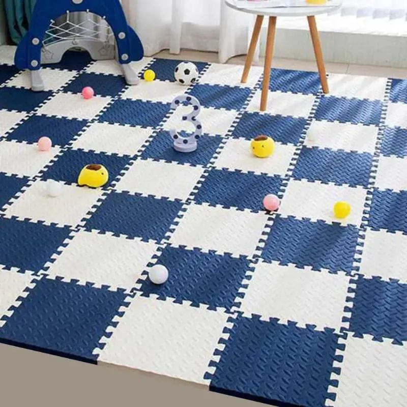 Mattor 30cmx30cm DIY Baby Puzzle Mat Spela barn Crawling Pad Soft Anti-Slip Safe Tiles Rugs Golvmatta Ruminredning Hemförsörjning