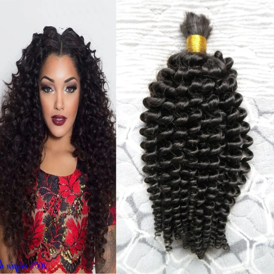 Mongol Lear Curly Human Braiding Hair Bulk 100g Braiding Hair Bulk Hair Logo Bulk Bulk 100 Natural7072811