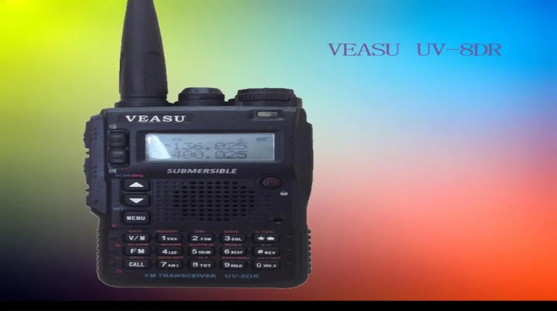 Walkie Talkie VEASU UV8DR Tri Band 136174240260400520 MHz Professionelles Funkgerät VX8DR VX6R Ham HF Transceiver4765447