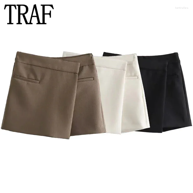 Saias assimétricas mini saia shorts mulher outono mulheres skort cintura alta curta para mulheres chique e elegante