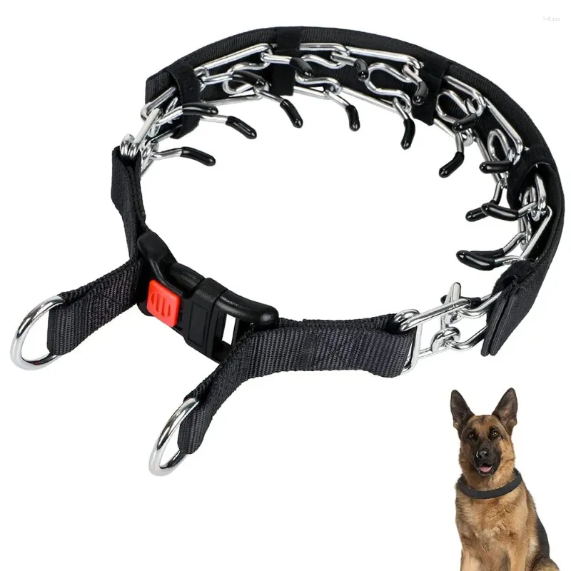 Hundhalsar Inga dragkroppar för hundar Pet Justerbar träning med snabb frigöring Snap Buckle Small Medium Large