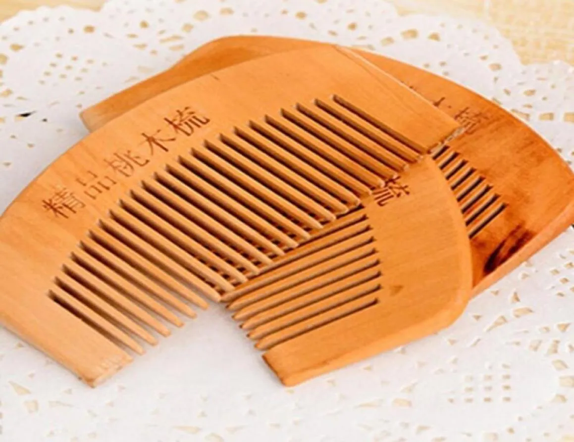 2021 WOOD COMB BEARD COMBカスタマイズされたコームレーザー刻まれた木製ヘアーコーム