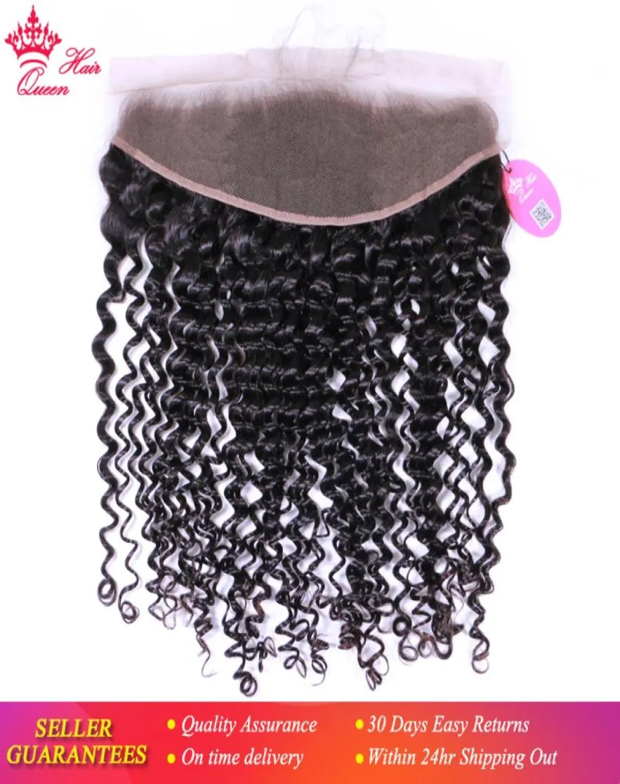 Lace Frontal 13x4 Ear to Ear Peruvian Deep Wave Frontal Closure Natural Color 100 Human Hair remy Closure8536321