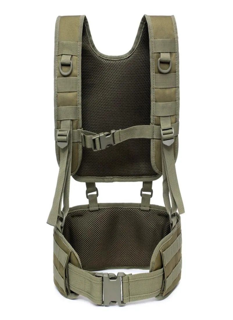 Outdoor Training Tactical Padded Battle Belt Detachable Suspender Straps Combat Duty Belt With Comfortable Pads Whole3942702