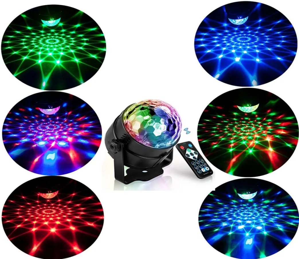 RGB LED Party Effect Disco Ball Light Stage Light Laser Lamp Projector RGB LAMP MUSIC KTV Festival Party LED DJ LIGHT4749492