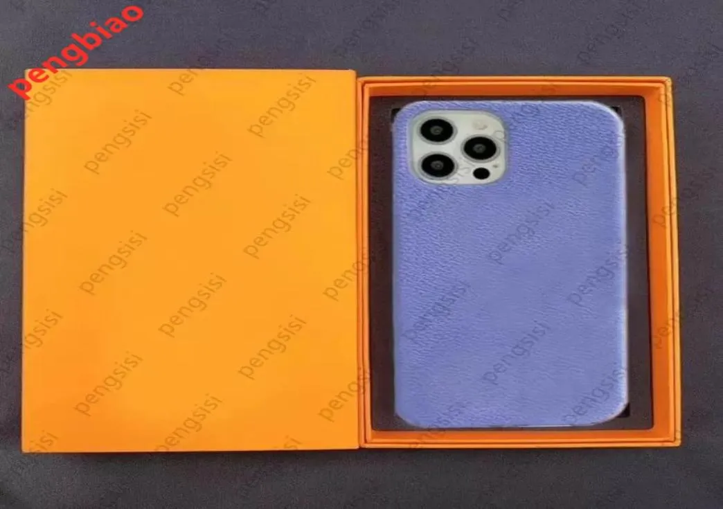 Top-Designer-Leder-Handyhüllen für iPhone 13 Pro Max 12 Mini 11 Xs XR X Fashion Letter Print Designer Back Cover Case Samsung S9756009