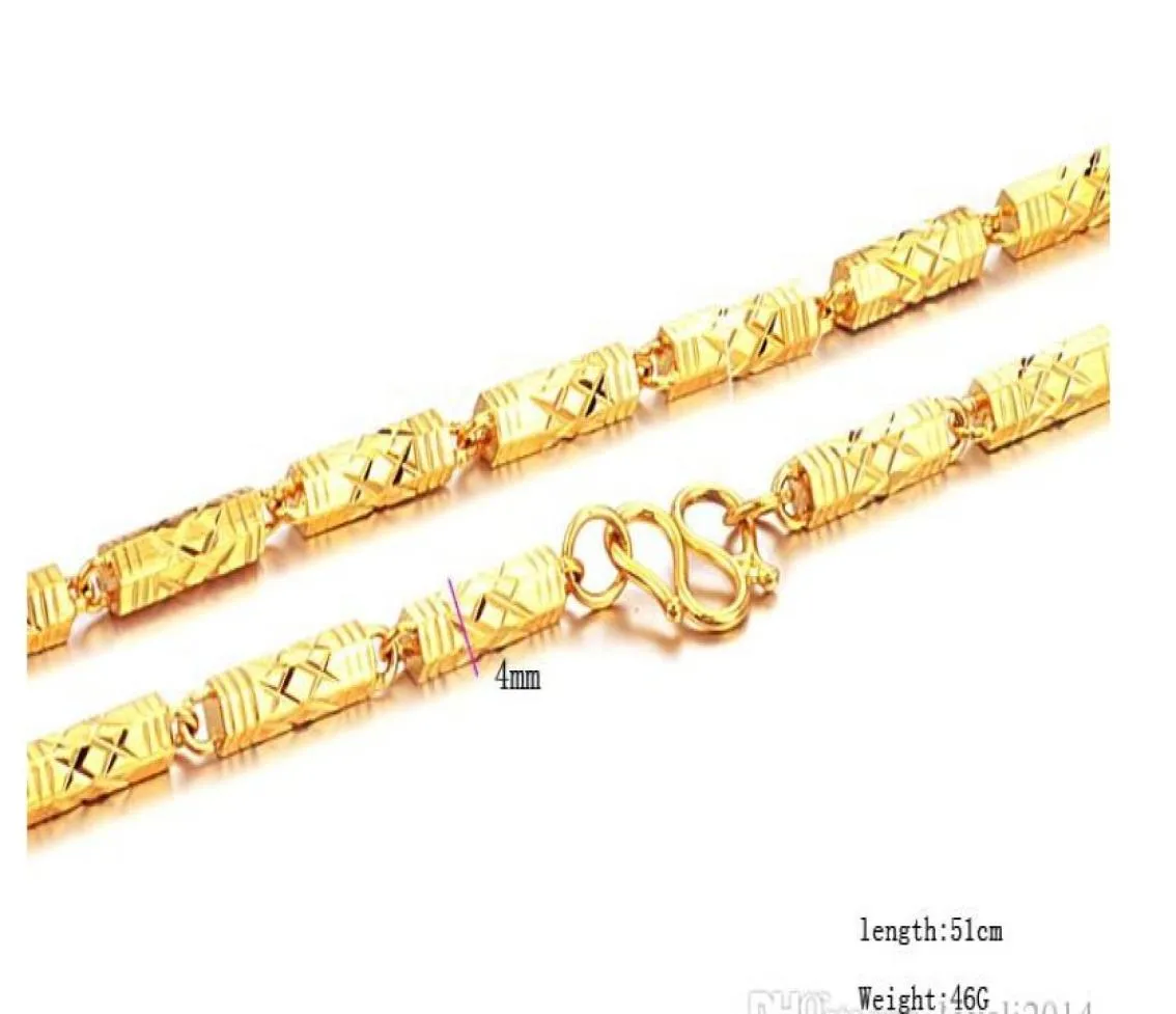 Fast Fine Jewelry – collier rempli d'or 24 carats, chaîne directe d'usine, longueur 51cm, poids 46g5061461