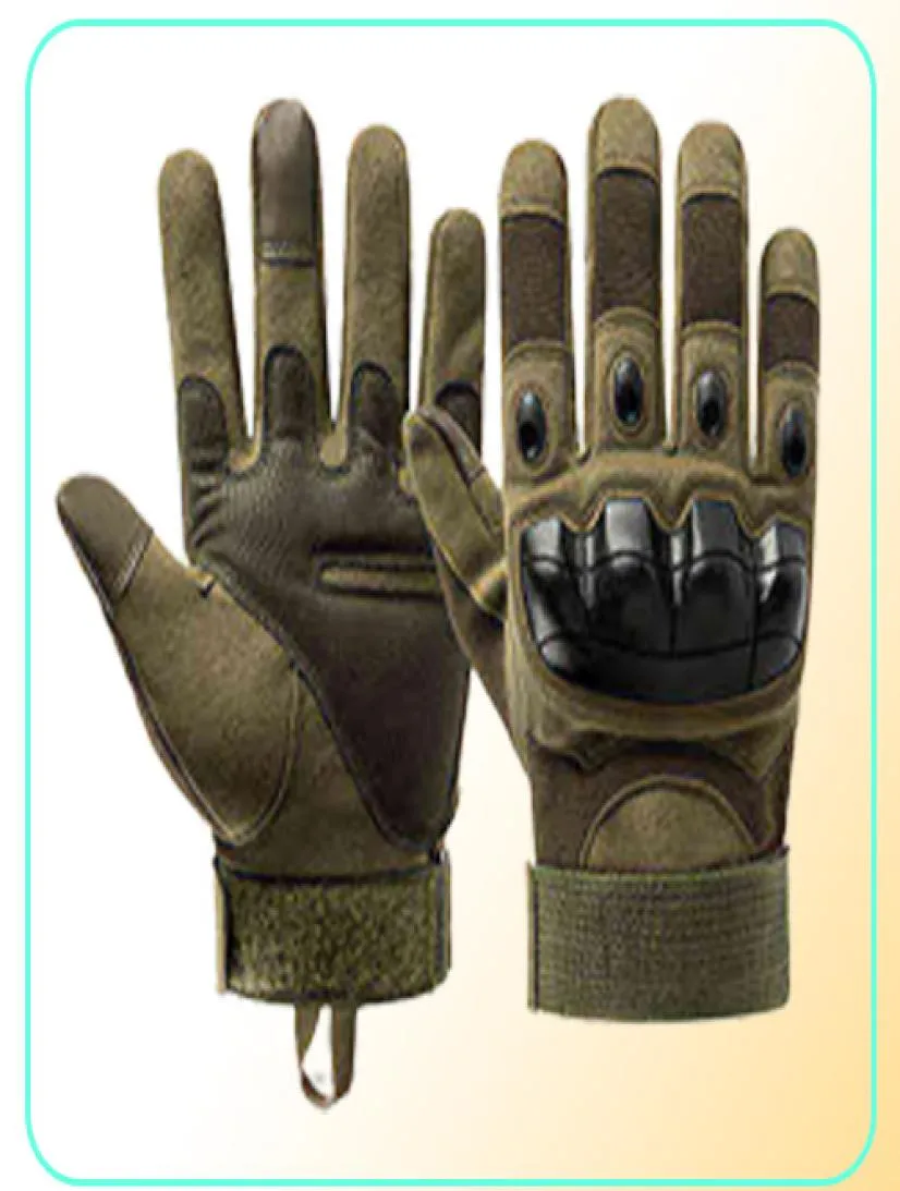 Tactical Full Finger Men Gloves Touch Screen Paintball Aioft Hard Knuckle Outdoor Climbing Riding Army Combat Gloves210f2197864