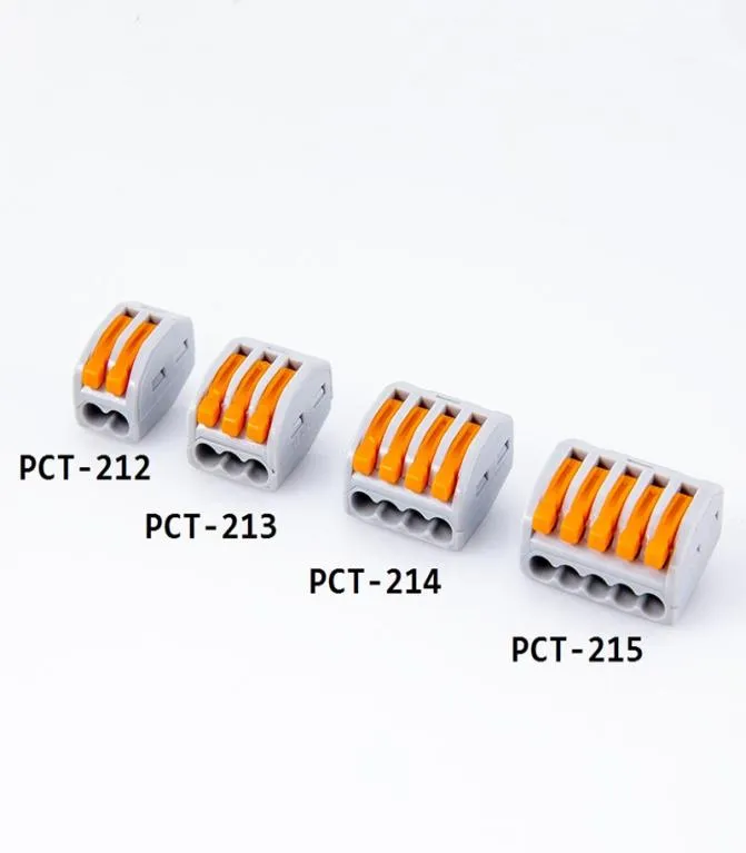 30pcs Universal Cable wire Connectors 222 TYPE Lighting Accessories Fast Home Compact wire Connecting push in Wiring Terminal Bloc7656756