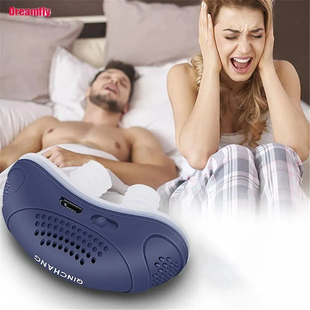 إمدادات العناية بالأذن تزويد 1PC Micro Electric Anti Snoring Electronic Device Sleep Sleea Stop Speat Spotper USB Devices No Box 230308