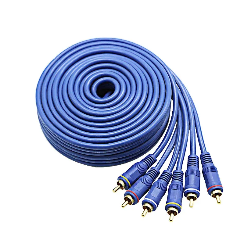 Tres Pares De Tres Cables AV, Cable De Audio De Loto, Conjunto De