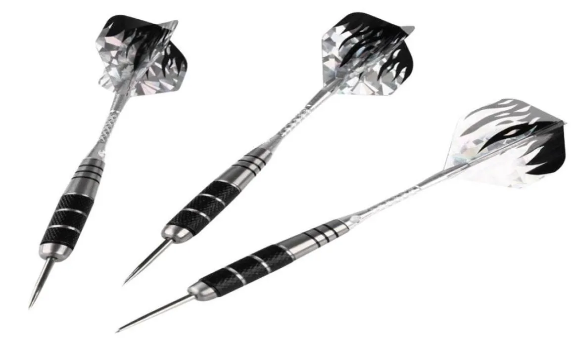 3PCSSet 3st Steel Pointed Darts Inomhus Sports Games Standard Hard Dart Nickel Plated Iron Barrel Al Shafts Aurora Wing Hunting 88964137