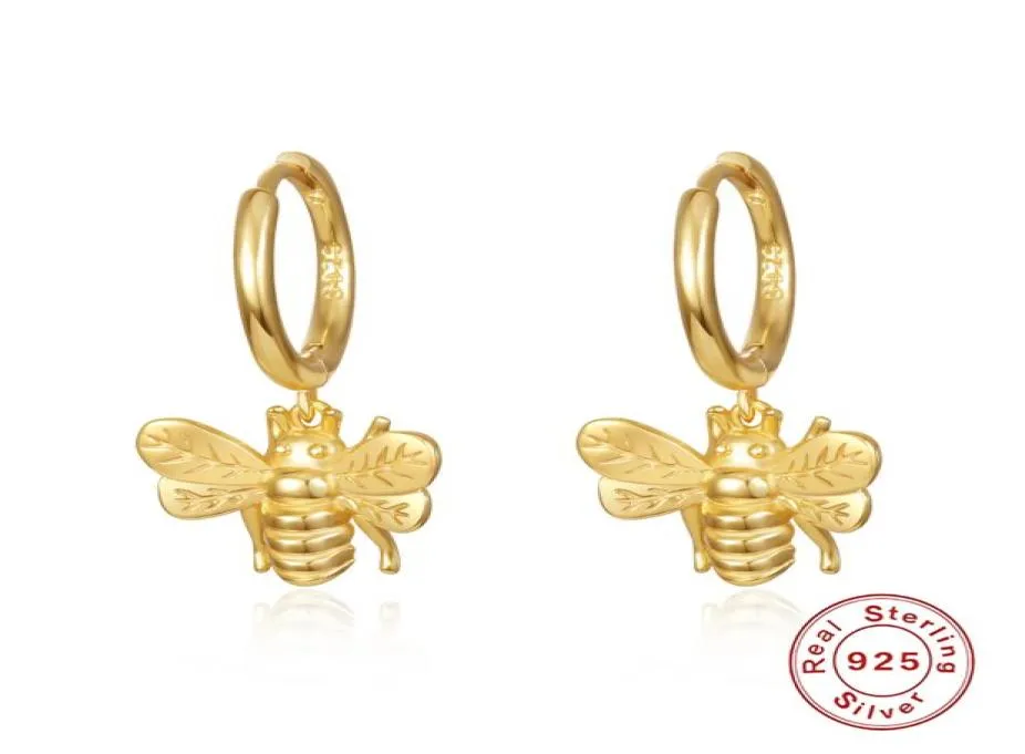 Hoop Huggie des boucles d039oreilles femmes designers boucles d'oreilles 925 boucles d'oreilles en argent sterling Bee Cool Wind Christmas aretes de oro7199321