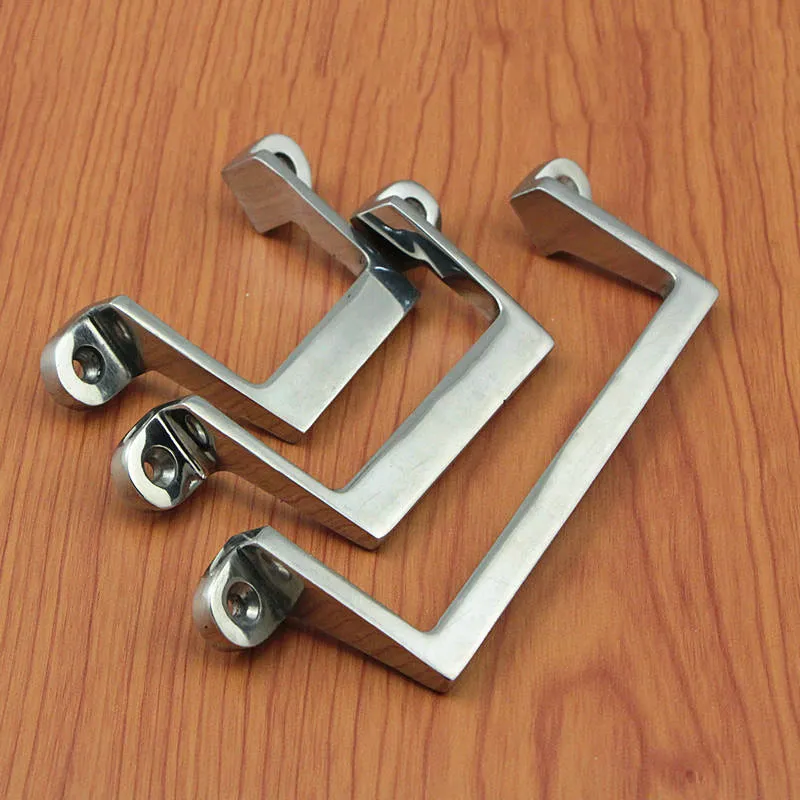 80/100/150mm Side Mounted Stainless Steel Bow Door Handle Industrial Cabinet Heavy Equipment Knob Toolbox Case Pull Hardware