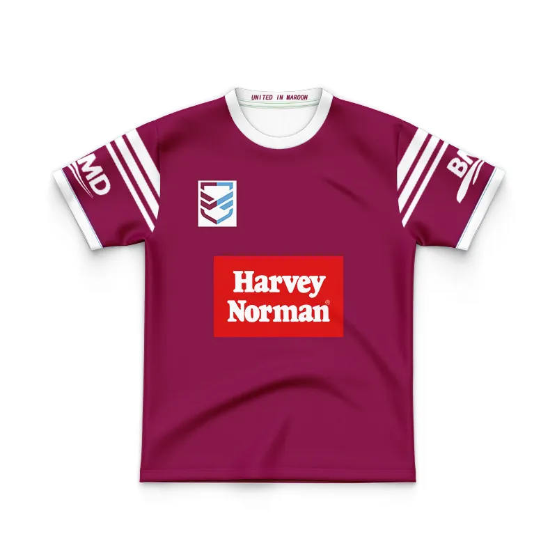 2024 Kids Rugby Jersey 24 Queensland Maroons Jersey Boys Girl