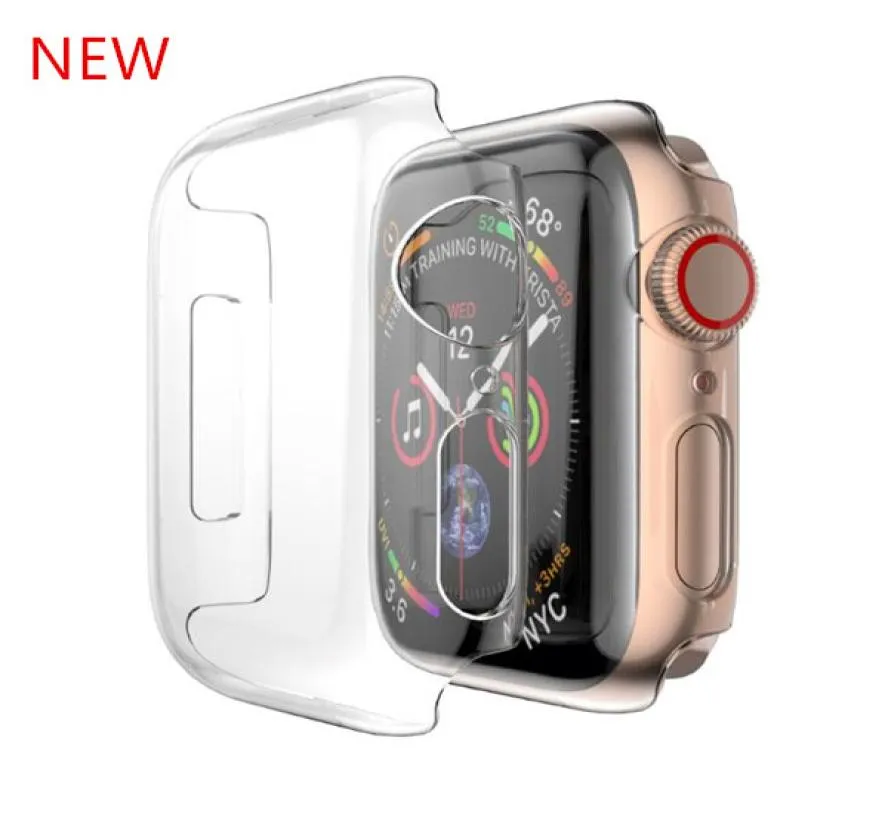 Apple Watch Serisi 4 PC için Hard Case Iwatch 1238400907 için tam kapak koruyucu kabuk temiz